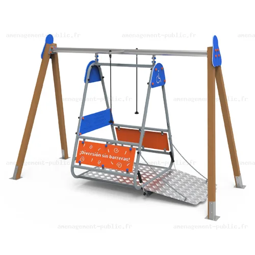 Balançoire PMR Accès Fauteuil Roulant